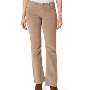 MOTHER Beige Women’s Flare Corduroy Trousers Size 27